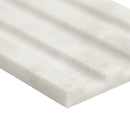 Arabescato Venato 4"x12" Slate Honed Marble Wall Tile - MSI Collection profile view