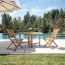 Naples Natural Teak Rectangular Dual Folding Balcony Table - 51"