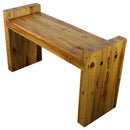 Haussmann Teak Block Bench 36x12.5x20.5 in Height KD Oak Oil