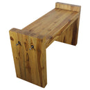 Haussmann Teak Block Bench 36x12.5x20.5 in Height KD Oak Oil