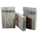 Haussmann Teak Block Bench 48x12x19 in Height KD Grey Oil
