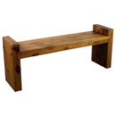 Haussmann Teak Block Bench 48x12x19 in Height KD Oak Oil