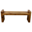 Haussmann Teak Block Bench 48x12x19 in Height KD Oak Oil