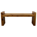 Haussmann Teak Block Bench 48x12x19 in Height KD Oak Oil