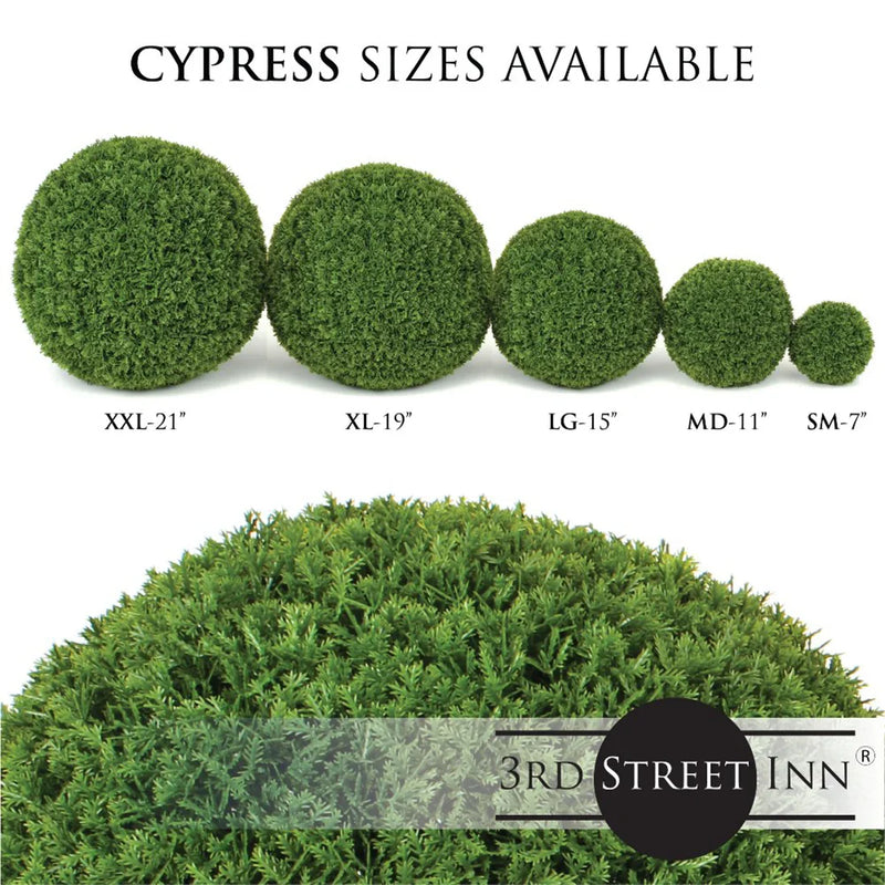 11" Medium Cypress Topiary Ball