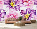 Pink and Purple Flowers Wallpaper