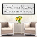 Count Your Blessings Sign III