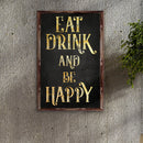 Eat Drink And Be Happy Sign