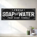 Fresh Soap And Water Bathroom Sign