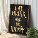 Eat Drink And Be Happy Sign
