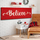 Believe Christmas Theme Sign II