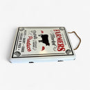 Farmers Market Wall Sign with Cow, Vintage Metal Kitchen Decor