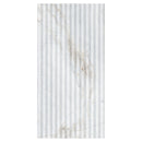 Capri Blue Valentino Fluto 12"x24" Honed Fluted Marble Wall Tile - MSI Collection tile view