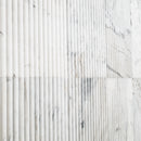 Capri Blue Valentino Fluto 12"x24" Honed Fluted Marble Wall Tile - MSI Collection angle view