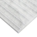 Carrara White Valentino Fluto 12"x24" Honed Fluted Marble Wall Tile - MSI Collection