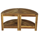 Haussmann Teak Teak Corner Table 15.5 W x 15.5 D x 16 in Height Teak Oil