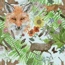 Stylish Foxes Pattern Wallpaper