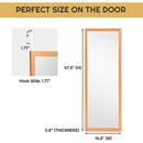 Gold Full Length Bedroom Mirror with Over the Door or Wall Mounted Design