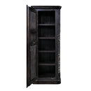 Antique Teak Wood Carved Door 83" Tall Armoire
