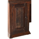 Distressed Antique Solid Wood Executive Desk with Storage Cabinets