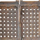 Pair Of Vintage Teak Wood Lattice Jali Door