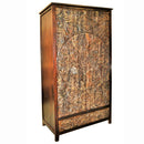 Elegant Carved Chakra Solid Wood Armoire