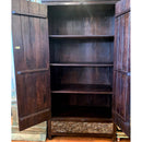 Elegant Carved Chakra Solid Wood Armoire