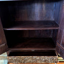 Elegant Carved Chakra Solid Wood Armoire