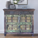 Country Style Antique 2-Door Solid Wood 45 in. Wide Storage Cabinet