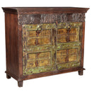 Country Style Antique 2-Door Solid Wood 45 in. Wide Storage Cabinet