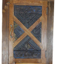 Farmhouse Style 90" Tall Solid Wood Armoire With Mosaic Carvings
