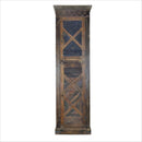 Farmhouse Style 90" Tall Solid Wood Armoire With Mosaic Carvings
