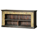 Antique Carved Antique Doorframe Solid Wood Media Console