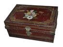 Antique Metal Manuscript Trunk From India