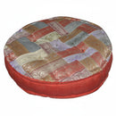 Boho Chic Colorful Fabric 30" Round Floor Cushion