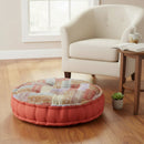 Boho Chic Colorful Fabric 30" Round Floor Cushion