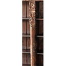 Antique Carved Columns Solid Wood Large Bookcase (FP)
