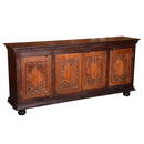 French Style 4 Door Solid Wood Sideboard