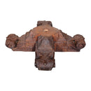 Antique Hand Carved Column Base Repurposed 21 in. x 21 in. Rustic Candle Holder