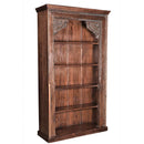 Antique Corbel Solid Wood Rustic Bookcase