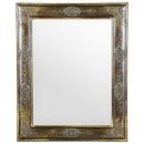24"x 30" Wooden Mirror With Decorative Hand Paintings