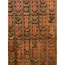 Farmhouse Carved Wood Panel On Metal Stand