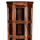 Reclaimed Wood Corner Display Case