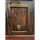 Eclectic Hand Painted Solid Wood Buffet With Drawers