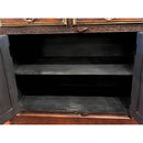 Eclectic Hand Painted Solid Wood Buffet With Drawers