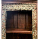 Antique Handcarved Columns Repurposed Triple Bookcase