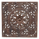 Lattice Carved Blue Wall Panel