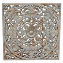 Lattice Carved Blue Wall Panel