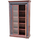 Carved Glass Door Bar Armoire