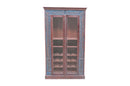 Carved Glass Door Bar Armoire